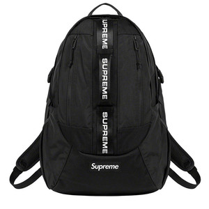 代购supreme 22fw backpack 防水尼龙串标logo双肩包男女背包书包