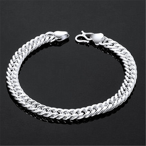 fashion hip hop horse whip bracelet silver jewelry手链银饰品