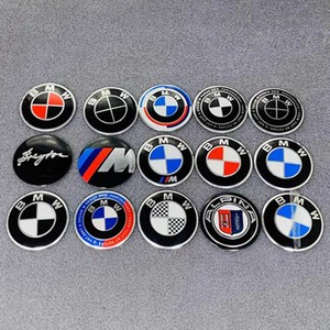 宝马改装轮毂标 BMW标志车轮毂中心盖贴标 方向盘贴标轮圈贴标