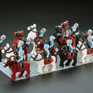 川军二十九军乐高积木长津湖打仗士兵军队兵人八路军阵地拼装玩具