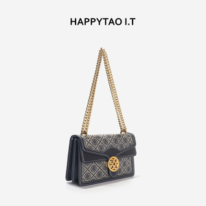 香港tody brunt tb女包奢侈品帆布刺绣老花酒神包链条斜挎小包包