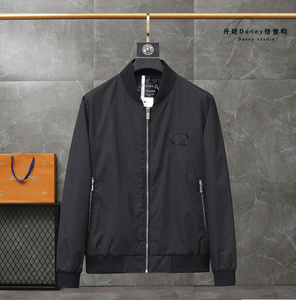 dior/迪奥 春秋男士休闲运动外套字母cd徽标logo卡款圆领宽松夹克