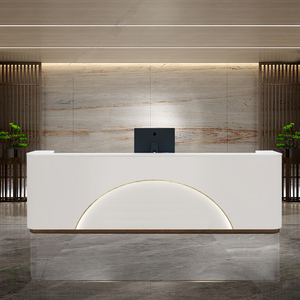 烤漆前台服装店网红收银台会所简约咨询台美容院吧台桌酒店接待台