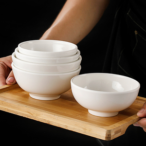吃饭小碗商用密胺餐具餐厅食堂酒店自助饭馆塑料加厚防摔例汤菜碗