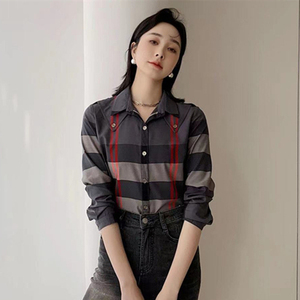 巴宝莉长袖衬衫女