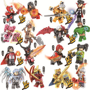 王者积木兼容乐高荣耀儿童人仔拼装益智玩具男孩子程交金亚瑟典韦