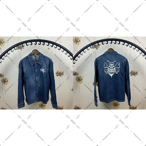包冠希dior stussy 迪奥骷髅头蜜蜂涂鸦字母logo牛仔夹克衬衫外套