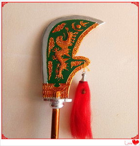 戏剧用品舞台表演道具关公大刀青龙偃月刀戏曲演出木质十八般兵器