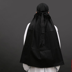 幅巾 复原明代开叉风帽明制改良汉服帽子 头巾配饰 首服 深衣帽子