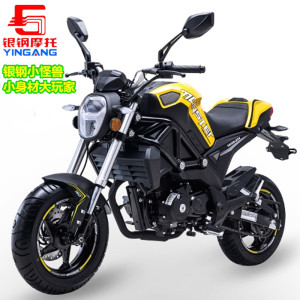 银钢小怪兽150摩托车小猴子狒狒公仔国四电喷燃油街车机车可上牌