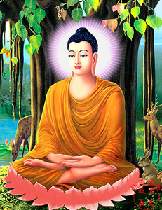 菩提树下释迦摩尼佛