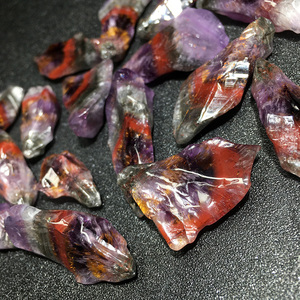 赤诚晶石天然极光23紫钛晶随形原石吊坠男女挂件水晶饰品送人礼物