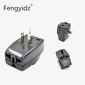 美标两圆一扁脚转换插头手机多位充电转换器美国台湾加拿大泰国日