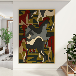 北欧风抽象画手绘