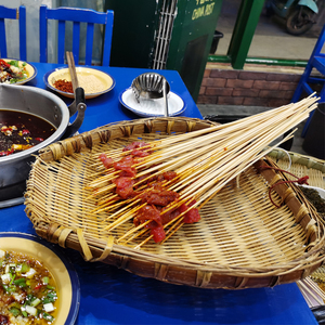 马路边边麻辣烫一次性签签33cm2.5 mm串串烧烤香串竹签火锅长细签