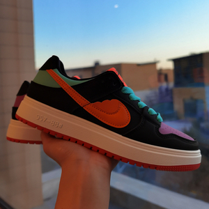 鸳鸯色糖果色aj1拼色女鞋2021春季新款学生百搭女ins潮休闲运动鞋