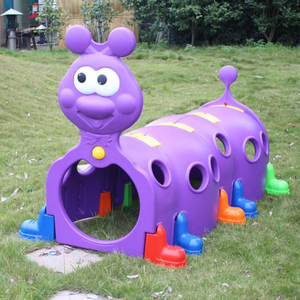 幼儿园游乐场加厚塑料毛毛虫钻洞儿童爬行隧道小精灵钻筒宝宝玩具