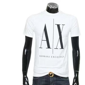 潮牌EA7男士休闲短袖T恤2024新款印花AX美式时尚百搭宽松简约上衣