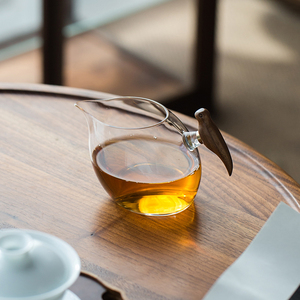 一禅茶事 耐热玻璃透明公道杯 家用过滤泡茶器分茶器匀杯茶具