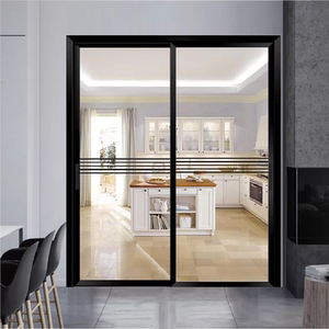 新款双层玻璃极窄厂家直销pdpt推拉平开一体阳台厨房大推拉门