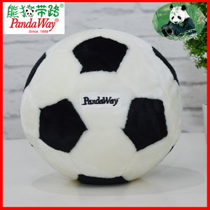 正版pandaway熊猫基地毛绒玩具娃娃公仔仿真儿童足球出国生日礼物