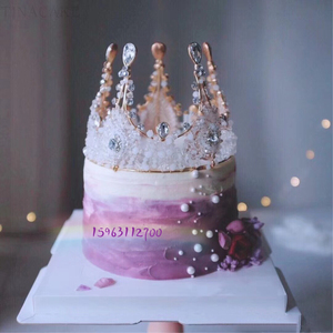 济南同城皇冠生日蛋糕动物奶油鲜果夹心送闺蜜妈妈女友in抖音同款