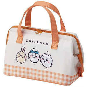现货日本skater联名chiikawa保温保冷饭盒袋带饭儿童手提拎便当包