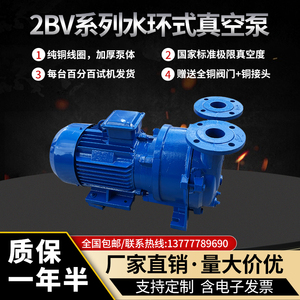 2BV水环式真空泵工业用带水箱 高真空水循环SK系列真空泵压缩机