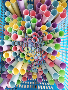 幼儿园绘画手工彩色卷纸芯硬纸筒直径4cm教室 布置婚礼节日 装饰