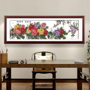 九尺牡丹 新款十字绣套件 植物花卉 客厅卧室 精准印花