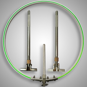 鱼护配件地插鱼护圈钢圈通用不锈钢万向头定位头地插杆支架加厚