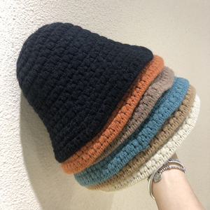 帽子女秋冬季加绒加厚毛线帽韩版百搭保暖骑车女士针织帽学生护耳0人