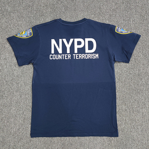 夏季纯棉美国nypd训练战术户外fbi军迷lapd男女t恤army美军短袖