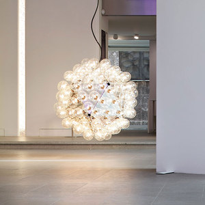 创意玻璃圆球蒲公英楼梯吊灯个性设计师艺术酒店卧室意大利别墅灯