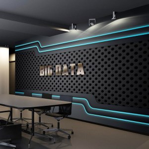 工业风ktv网咖科幻墙纸科技感健身房办公室壁纸3d立体金属vr壁画