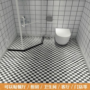 自粘pvc地板地砖加厚防水耐磨防滑地面卫生间装饰厨房门面贴纸贴