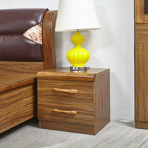 直销实木家具 进口乌金木床头柜 现代中式胡桃色床边柜