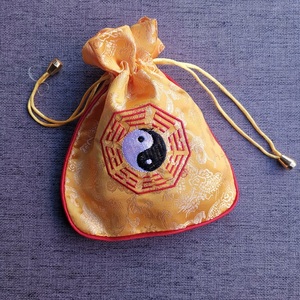 道用品.印章袋子 香袋 福袋 太极八卦袋子黄色 袋