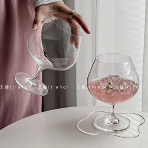 韵器大苹果矮脚杯白兰地洋酒杯红酒葡萄酒水晶玻璃香槟威士忌杯