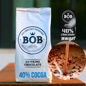 澳洲BOB巧克力粉1kg进口红糖热可可粉拿铁冲饮即食甜味巧克力饮品