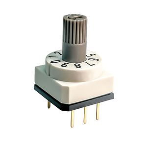 进口旋转编码开关编码器8421数字旋转拨码开关4波段8档位6bcd