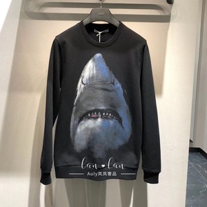 givenchy/纪梵希 秋冬款大鲨鱼印花logo长袖圆领套头卫衣男女外套