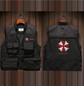 生化危机 保护伞马甲男个性定制印花摄影背心外套潮牌 安布雷拉