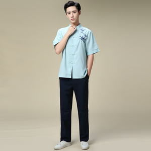 按摩技师工作服男