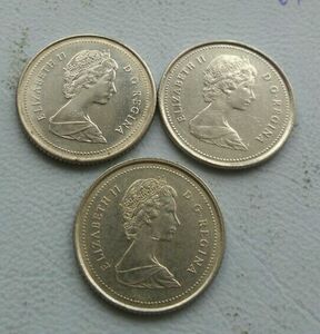 加拿大 青年女王头像 10分硬币 浅浮雕版 品相如图