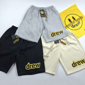 drew短裤男生外穿宽松夏季5分裤贾斯汀比伯同款笑脸美式fog裤子潮