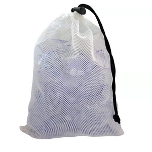 厂家供应收纳网兜网眼加密C003网眼收纳袋抽拉绳运动包装袋