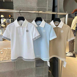 韩国高尔夫女装短袖polo衫24夏季女翻领时尚休闲百搭golf运动上衣