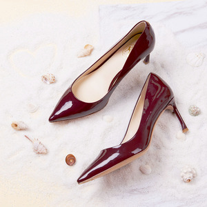 00piaoxuehaitang淘宝73hours 四叶草 尖头高跟鞋女细跟女鞋