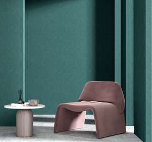 北欧现代绿色羊绒墙布无缝全屋素色卧室客厅沙发电视背景蓝色壁布